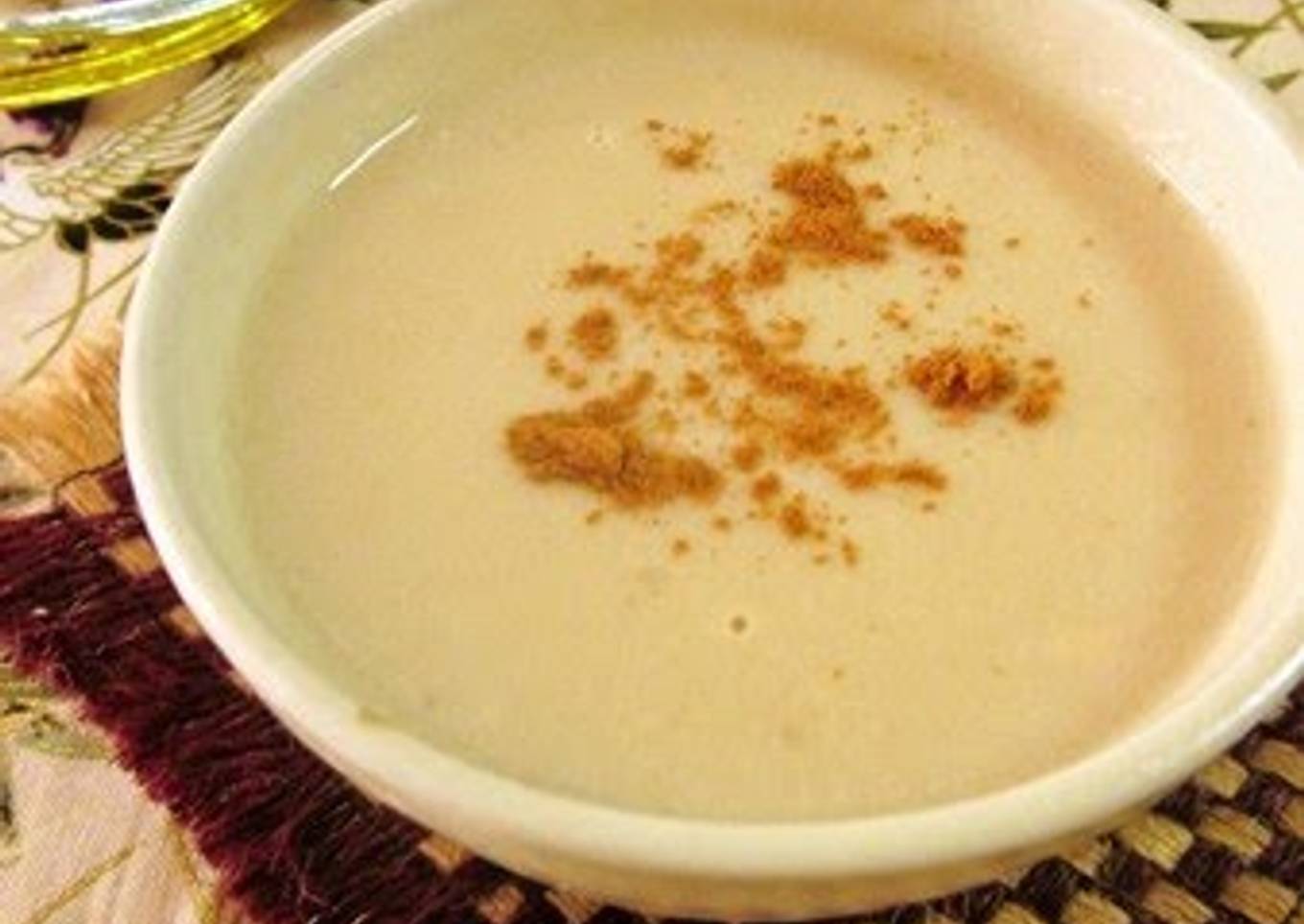 Sake Lees Hot Drink With Brown Sugar & Ginger Syrup