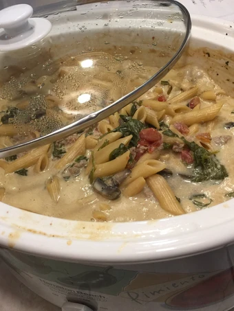 Easy Steps Make Recipes Crockpot All in One Meals - Spinach Turkey Sausage Pasta Soup the Can Spoil the Tongue Really Delicious.