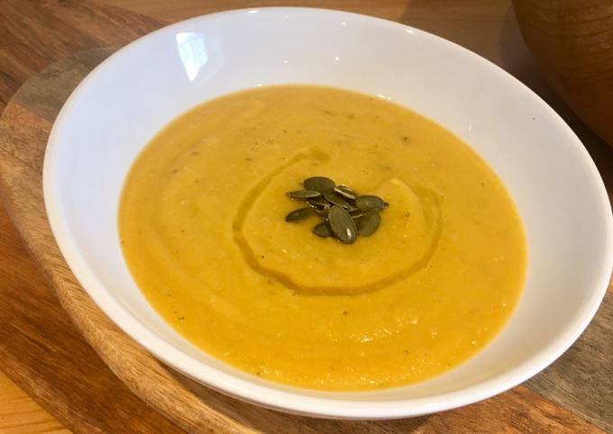 Roast Butternut Squash and Lentil Soup