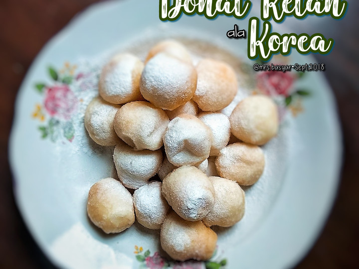 Ini dia! Bagaimana cara buat Donat ketan (ala Korea) yang nagih banget