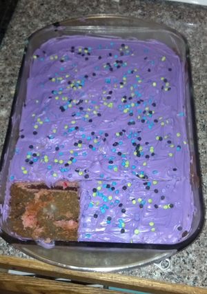 A picture of Strawberry/ Triple Chocolate Cookie Cake.