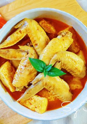 叻沙雞翅豆腐 的食譜成品照片