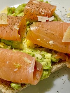 A picture of Avocado and Smoked Salmon Toast.