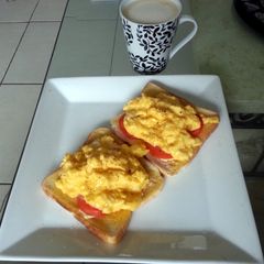 Soft Scrambled Eggs - Cafe quality A picture of Soft Scrambled Eggs - Cafe quality.
