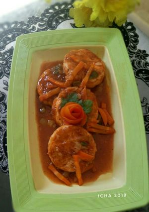 Foto resep Telor panggang siram wortel saus tomat
