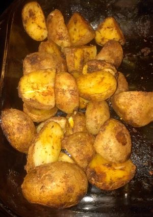 A picture of Roasted potatoes.