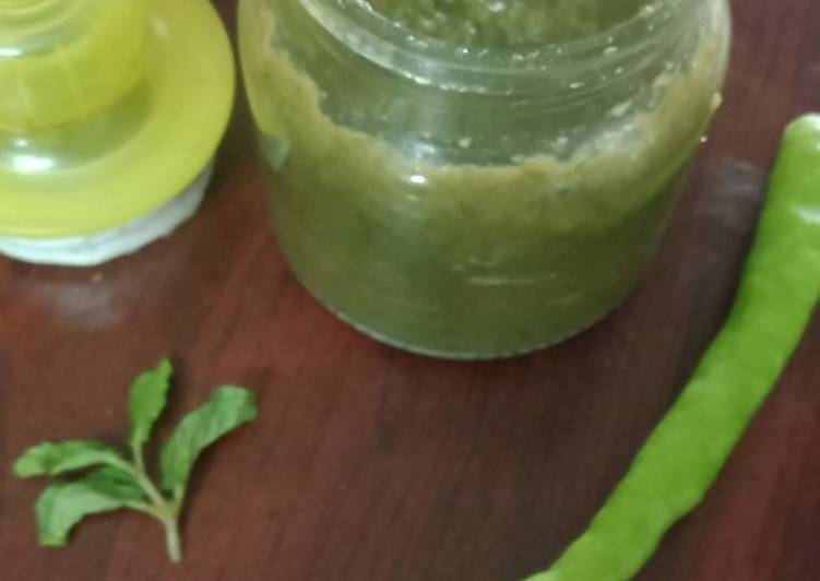Recipe of Favorite Pudina chutney