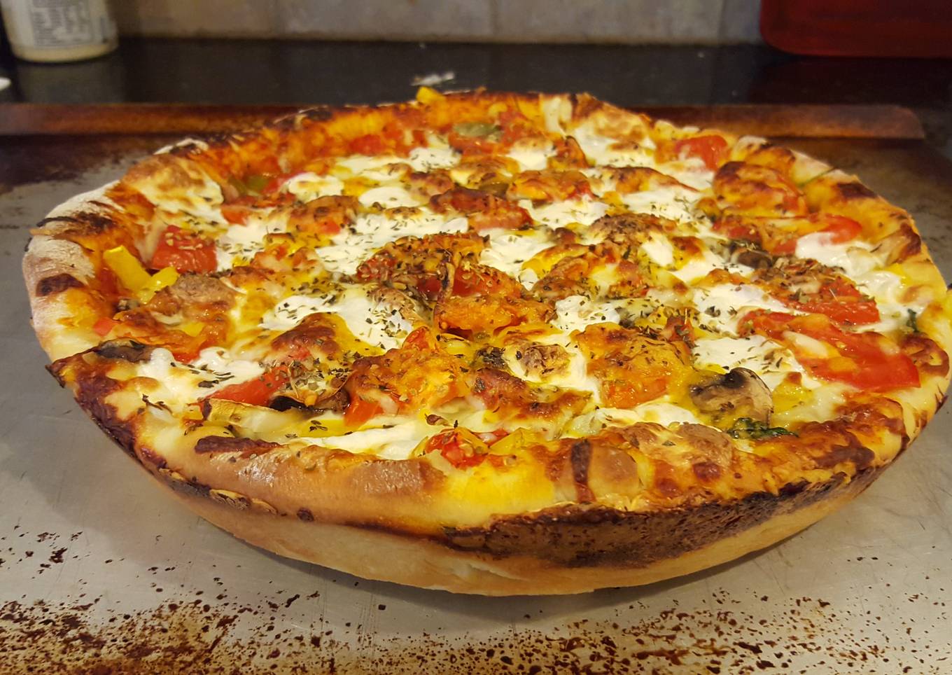 Deep Dish Cast Iron Skillet Pizza