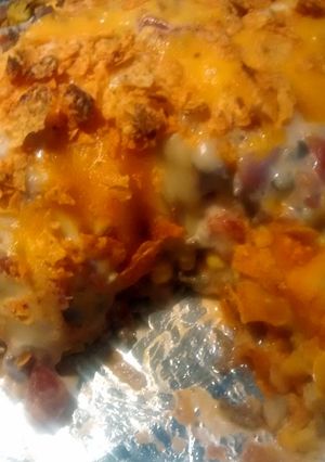 A picture of Bri's Na-cho Doritos bake.