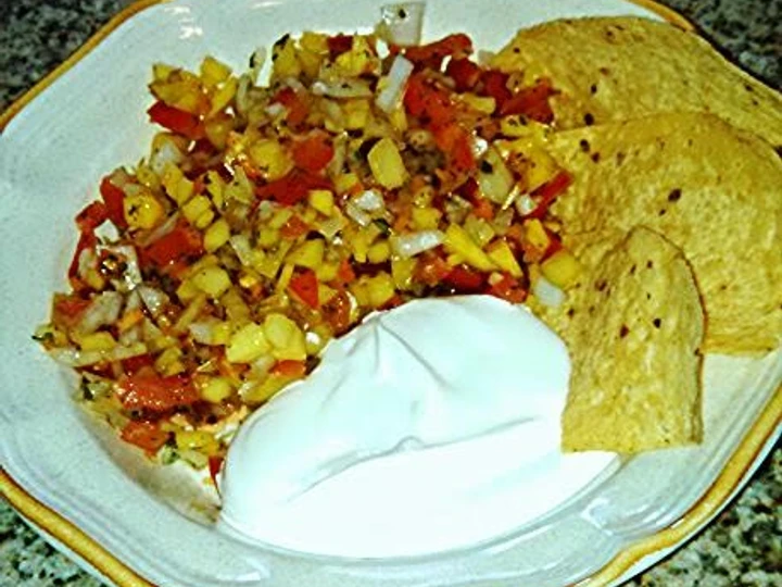 Easy Way Make Recipe Sues Hebenero and mango salsa that is  Makes Drooling, Appealing}