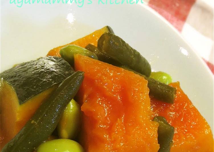 Simple Way to Cook Perfect Simmered Beans and Kabocha