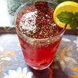 Refreshing red drink
