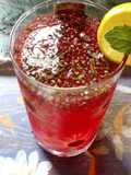 Refreshing red drink
