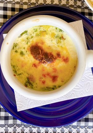 Una foto de Changua gratinada
