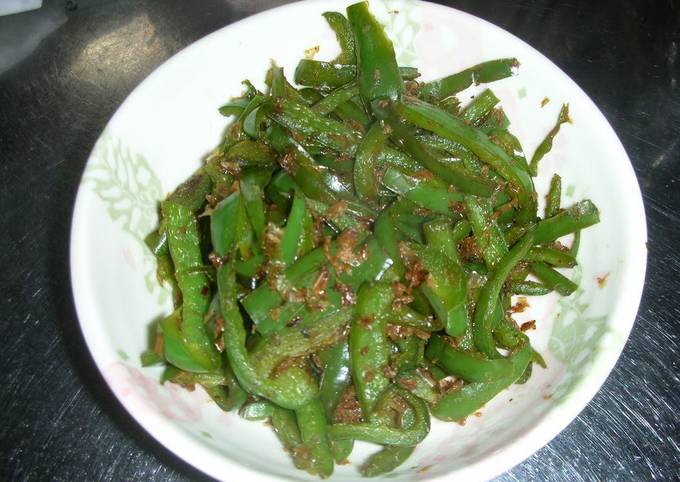 Granny's Stir-fried Green Peppers