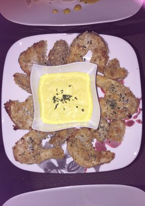 A picture of Baked Potatoes With Mustard Dip.