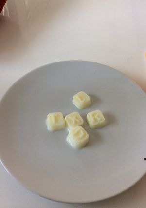 A picture of Alphabet Milk Cold Cubes.