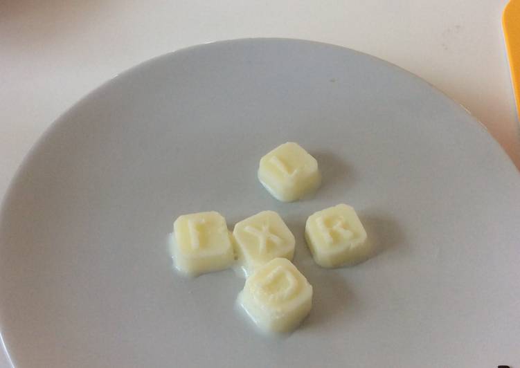 Recipe of Homemade Alphabet Milk Cold Cubes