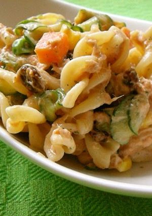 A picture of Macaroni Salad with Aurora Sauce.