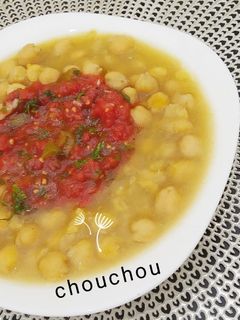 صورة لوصفة حمص 🍲 (دبارة حمص)