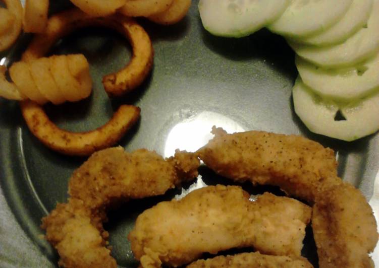 Simple Way to Prepare Super Quick Homemade Deep Fried Cajun Catfish Fingers