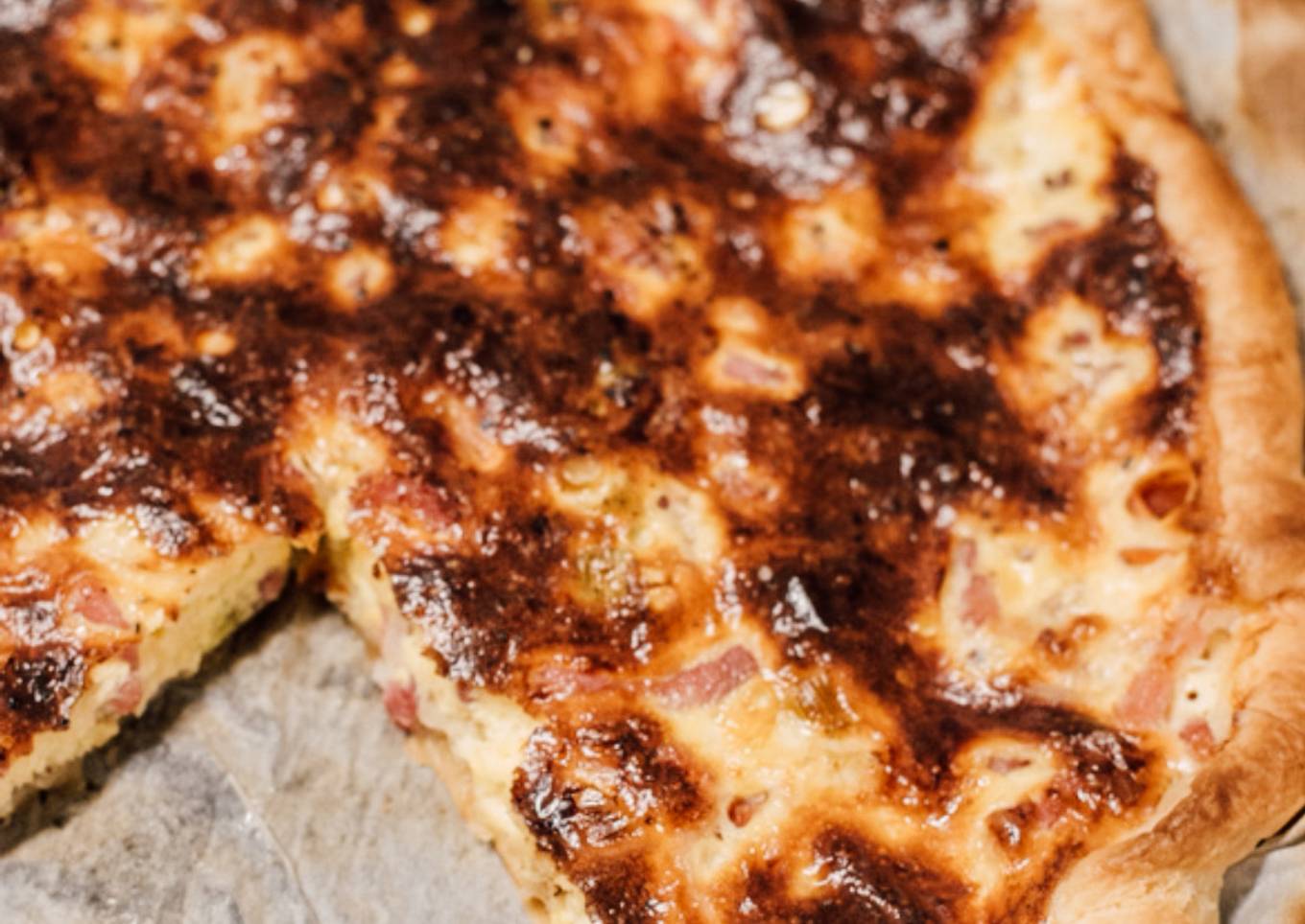 Quiche lorraine aux oignons 🍕