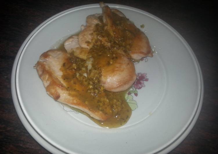 Simple Way to Make Homemade Chicken with Dijon Mustard sauce