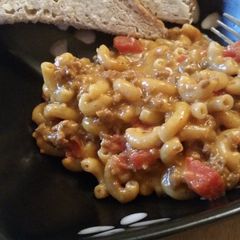 A picture of Taco macaroni and cheese.