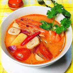 A picture of Made with Gochujang and Milk: Authentic Tom Yum Goong.