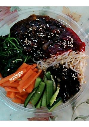 Foto resep Rice bowl korea bibimbab simple