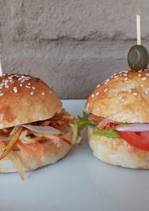 Una foto de Hamburguesas de salmón