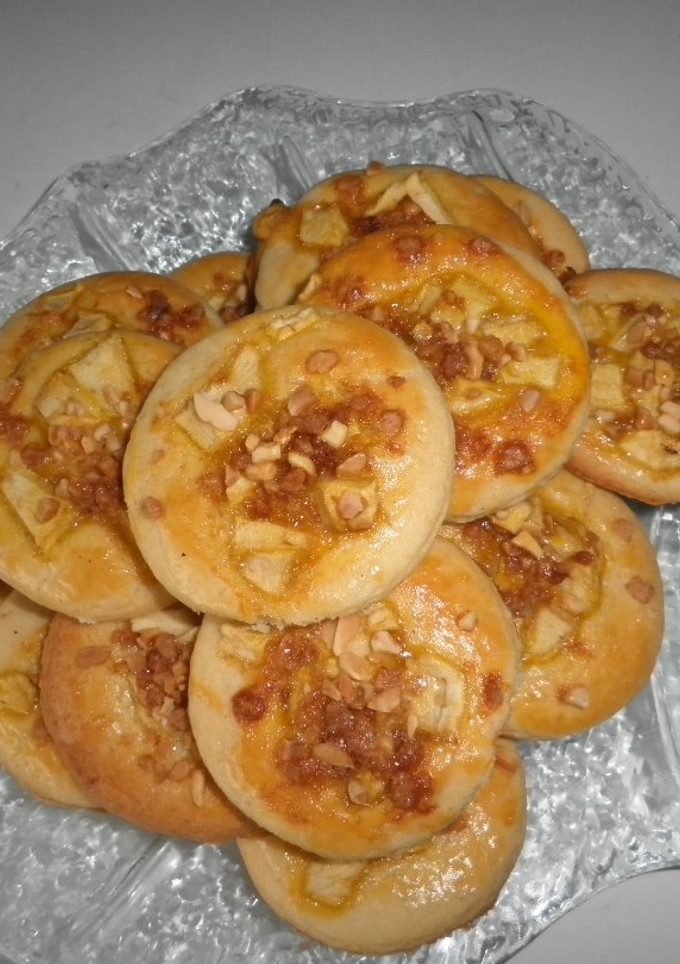 Una foto de Galletas con aceite nuez y manzana