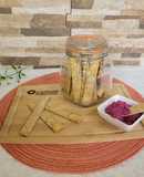 Galletitas crocantes de garbanzo y queso