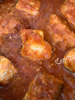 Una foto de Bacalao en tomate