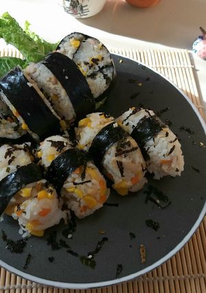 Foto resep Onigiri Ayam Jagung