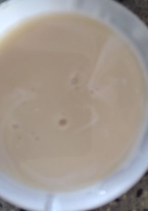 A picture of Homemade condensed milk.