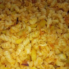Tomato onion pasta A picture of Tomato onion pasta.