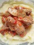 Mollejas de Pollo al Jugo con Puré