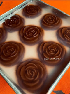 Foto resep 306. Puding Mawar Biskuit Kaca