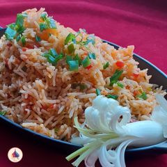 A picture of Schezwan Fried Rice.
