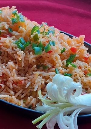 A picture of Schezwan Fried Rice.
