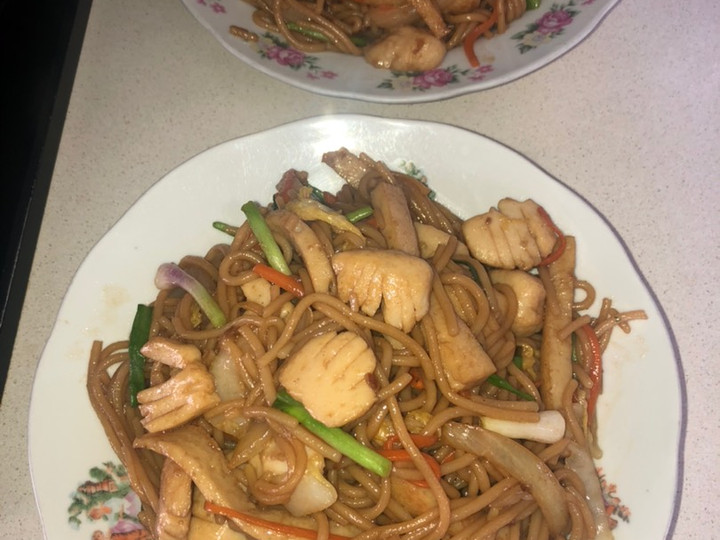 Cara Membuat Bihun goreng kue ikan Bahan Sederhana