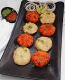 Tandoori and Steamed Chicken Momos Recipe with Chutney's