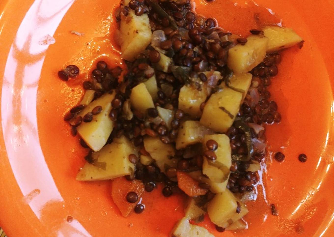 Guiso con algas kombu (apto celíacos)