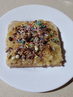 Una foto de Tosta con plátano