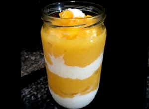 รูปของ 🥭 สมูทตี้มะม่วง (โยเกิร์ต)🥭 Mango Smoothie 🥭