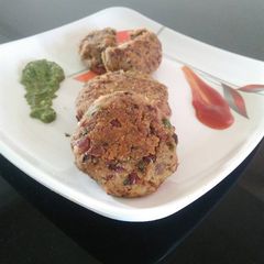 A picture of Rajma Cheese Galauti tikki.