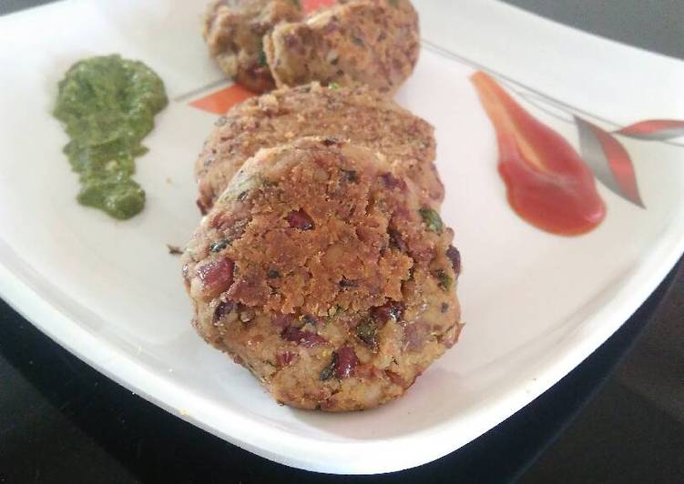 Easiest Way to Prepare Speedy Rajma Cheese Galauti tikki