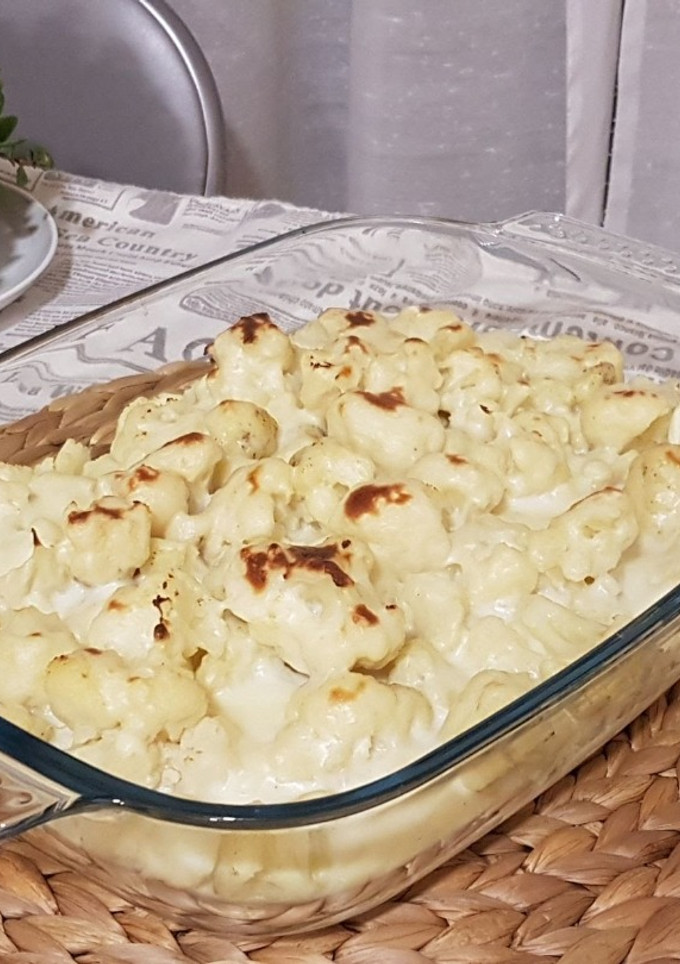 Una foto de Coliflor con bechamel en Thermomix