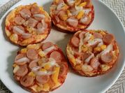 Gambar roti tawar pizza mini
